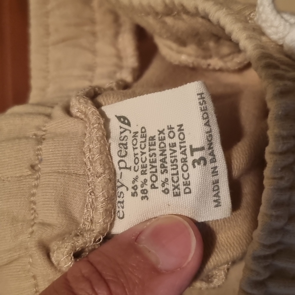 Easy-Peasy Hoodie & Shorts Set Cream Size 3T - Picture 14 of 15